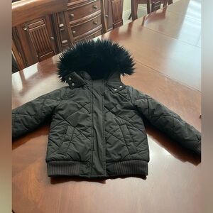 Girls Abercrombie & Fitch Quilted Black Jacket